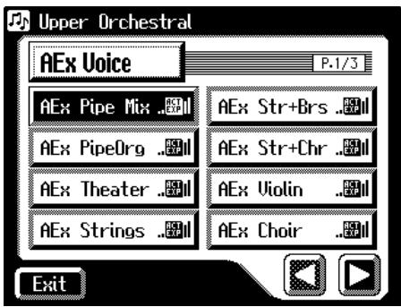 ROLAND AT-60SL - In the sub-window, touch (Active Expression Voice). - 1