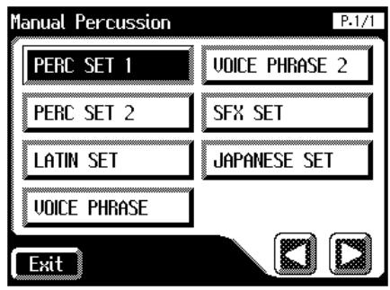 ROLAND AT-60SL - Press the [Manual Perc] button (indicator lights). - 2