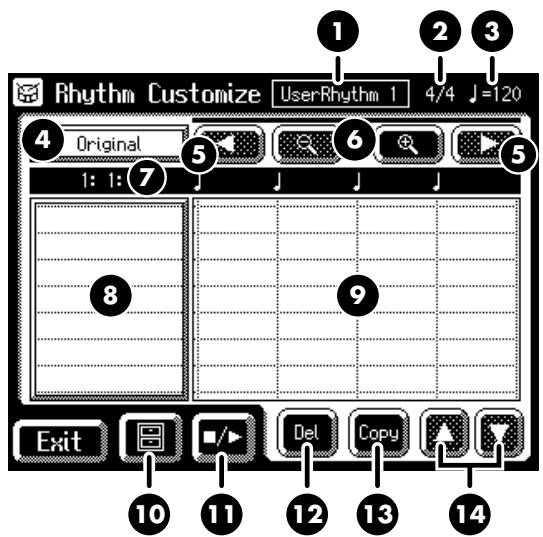 ROLAND AT-60SL - Displaying the Rhythm Customize Screen - 3