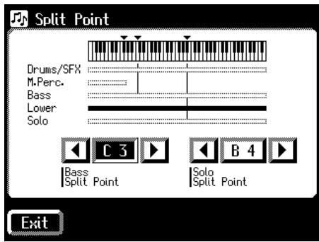 ROLAND AT-60SL - Changing the Bass Split Point - 5