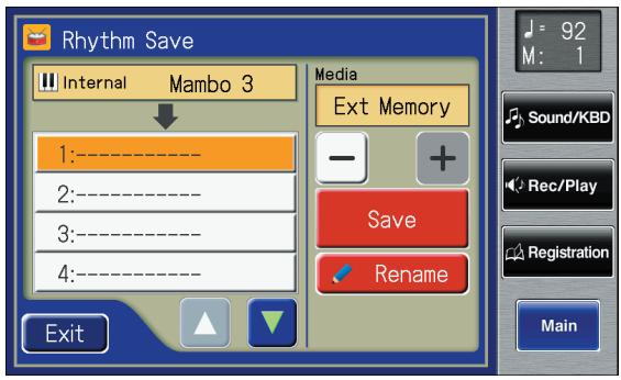 ROLAND AT-800 - Saving User Rhythms to the User Memory or USB Memory - 2