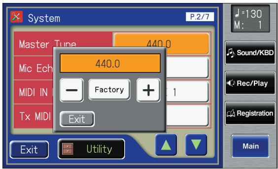 ROLAND AT-800 - Adjust the Standard Pitch (Master Tune) - 2