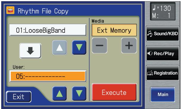 ROLAND AT-800 - Touch User < to select the copy-destination number. - 1