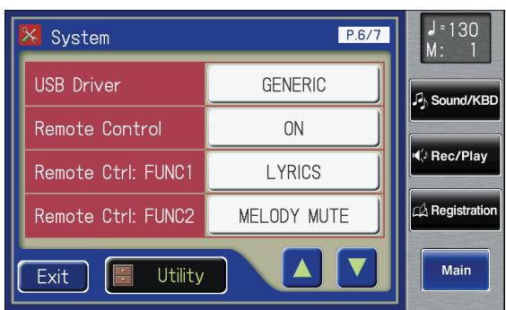 ROLAND AT-800 - Touch <> to display the USB Driver. - 1