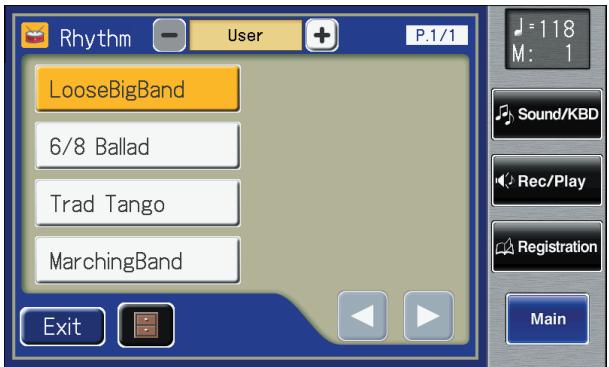 ROLAND AT-800 - Press the Rhythm [User] button (confirm that its indicator is lit). - 1