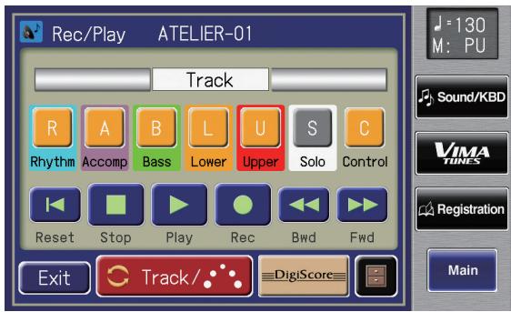 ROLAND AT-800 - Touch  on the Main screen. - 1