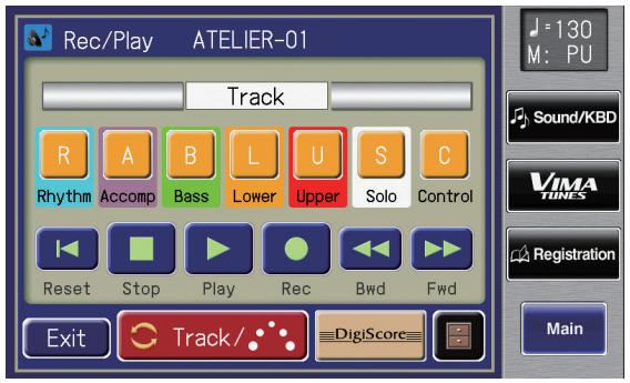 ROLAND AT-800 - Touch  on the Main screen. - 1