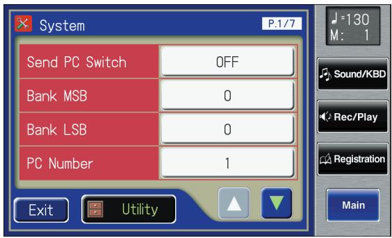 ROLAND AT-800 - Touch  on the Main screen. - 1