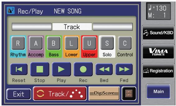 ROLAND AT-800 - Touch  on the Main screen. - 1