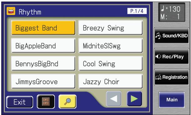 ROLAND AT-800 - Touch  on the Main screen. - 1