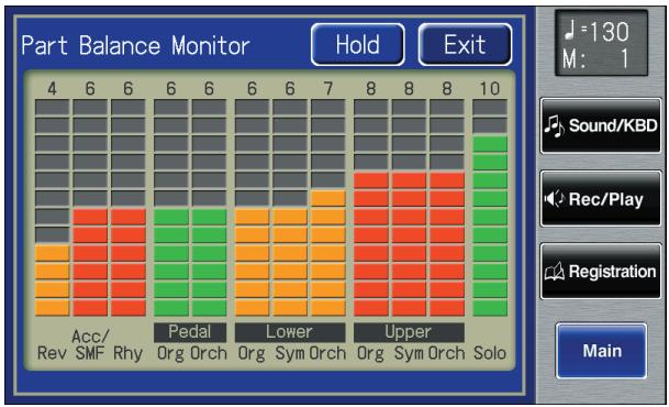 ROLAND AT-800 - The volume levels of each part are adjusted using the corresponding [] and [] buttons. - 1