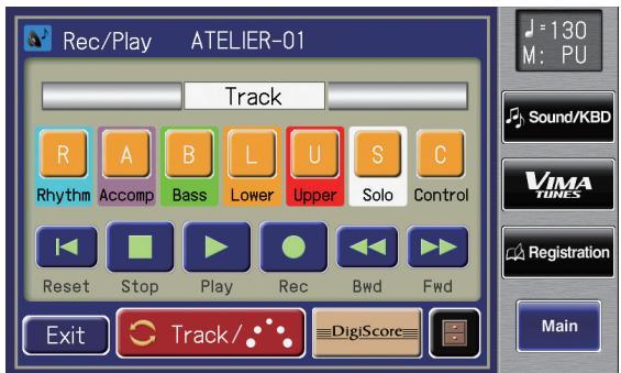 ROLAND AT-800 - Touch  on the Main screen. - 1