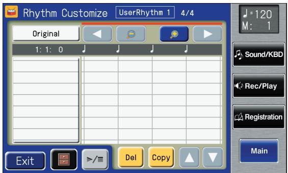 ROLAND AT-800 - Bring up the Rhythm Customize screen (p. 199). - 1