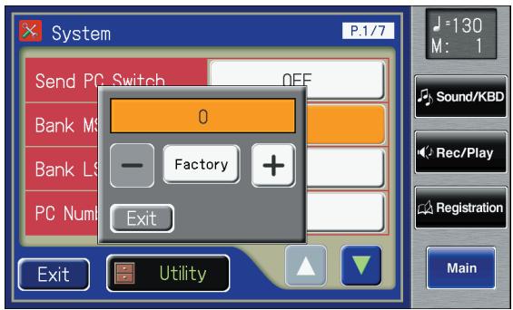 ROLAND AT-800 - Touch either , , or  setting. - 1