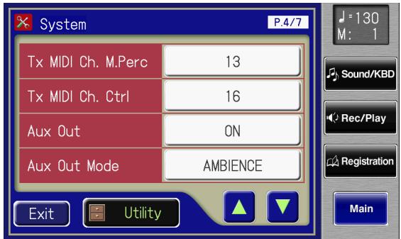 ROLAND AT-800 - Touch  on the Main screen. - 3