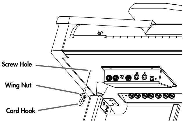 ROLAND AT-800 - Attaching the Cord Hook - 1