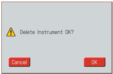 ROLAND AT-800 - Deleting an Instrument - 1