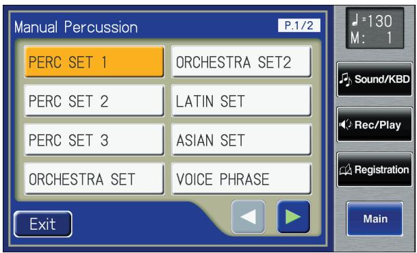 ROLAND AT-800 - Press the [Manual Perc] button (indicator lights). - 1