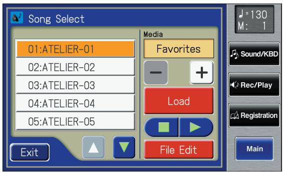 ROLAND AT-800 - Copying Performance Songs from USB Memory to "Favorites" - 1