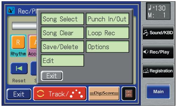 ROLAND AT-800 - Touch  on the Main screen. - 2