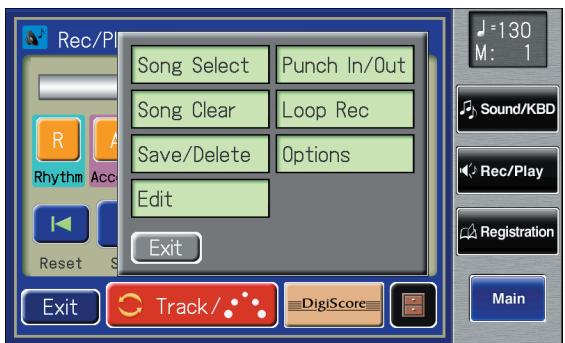 ROLAND AT-800 - In the Rec/Play screen, touch < > (Utility) to open the Utility screen. - 1