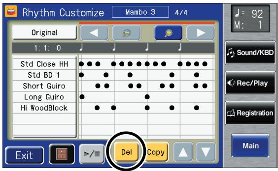 ROLAND AT-800 - Deleting the Rhythm in a Selected Measure - 1