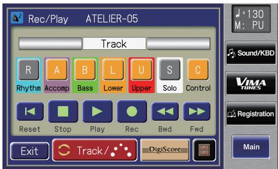 ROLAND AT-800 - Touch  on the Main screen. - 1
