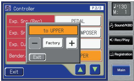 ROLAND AT-800 - Touch the Bender/Vibrato setting. - 1