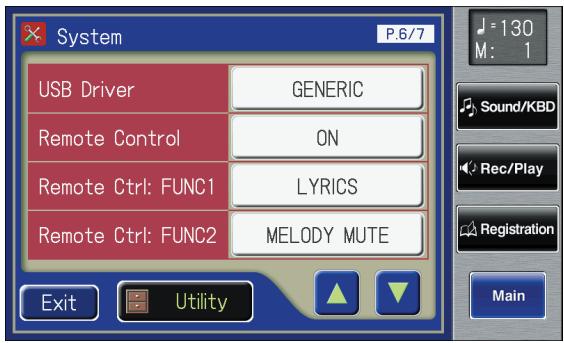 ROLAND AT-800 - Touch <> to display the "Remote Ctrl: FUNC1" or "Remote Ctrl: FUNC2." - 1
