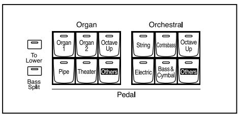 ROLAND AT-800 - Functions of the Upper/Lower/Pedal Bass Sound Select Buttons - 3