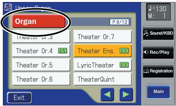 ROLAND AT-800 - Touch a button that shows a sound group. - 1