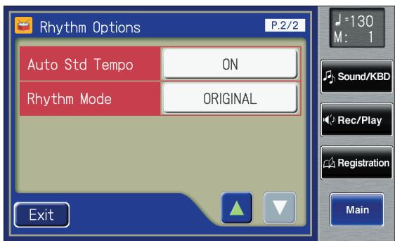 ROLAND AT-800 - Touch <> to display the Rhythm Mode. - 1