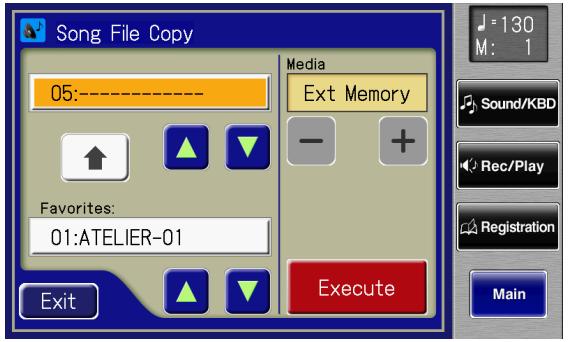 ROLAND AT-800 - Copying Performance Songs from "Favorites" to USB Memory - 1