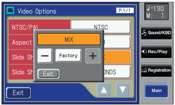 ROLAND AT-800 - Touch the Slide Show Type setting. - 1
