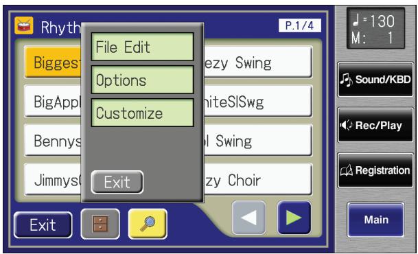 ROLAND AT-800 - Touch < > (Utility) on the Rhythm screen. - 1