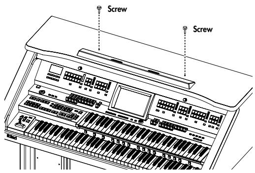 ROLAND AT-800 - Attaching the Music Rest - 1