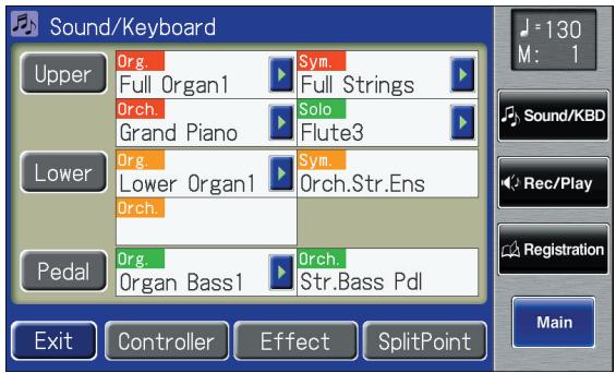 ROLAND AT-800 - Touch  on the Main screen. - 2