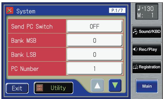 ROLAND AT-800 - Touch  on the Main screen. - 1