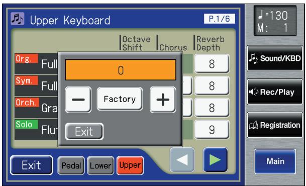 ROLAND AT-800 - Touch <-> <+> to adjust the settings. - 1