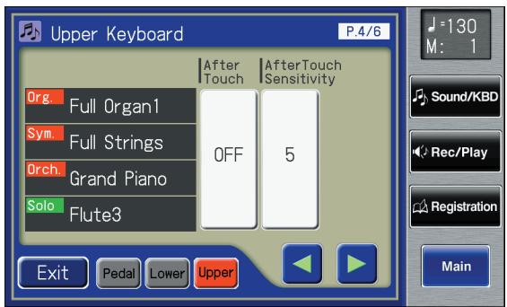 ROLAND AT-800 - Touch <> to display the After Touch. - 1