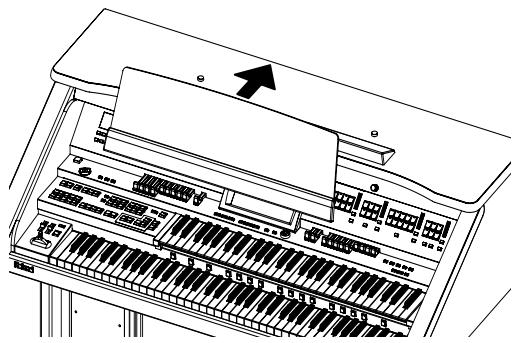 ROLAND AT-800 - Attaching the Music Rest - 2