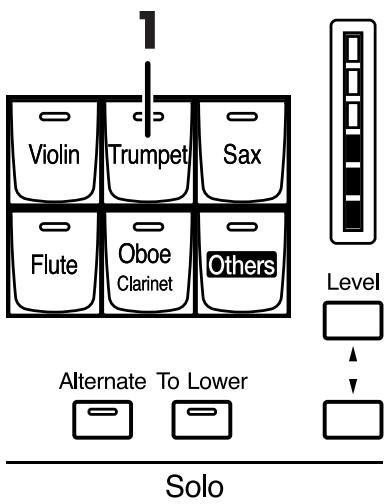 ROLAND AT-800 - Example: Selecting "Trumpet" for the Solo part - 1