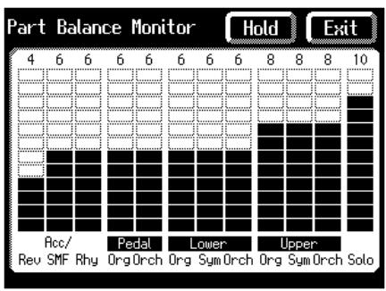 ROLAND AT-80SL - The volume levels of each part are adjusted using the corresponding [] and [] buttons. - 1