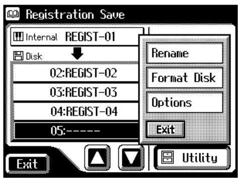 ROLAND AT-80SL - Touch to open the Utility screen. - 1