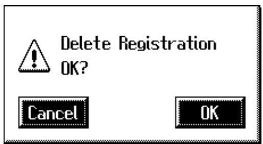 ROLAND AT-80SL - Deleting a Set of Registrations from a Floppy Disk - 3