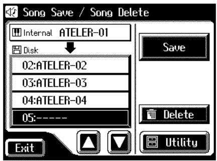 ROLAND AT-80SL - Saving Performance Songs Onto Floppy Disk - 3