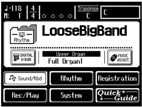 ROLAND AT-80SL - Touch on the Main screen. - 1