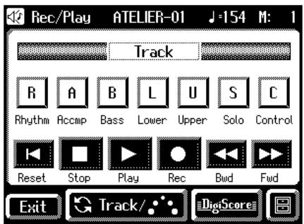 ROLAND AT-80SL - Touch on the Main screen. - 1