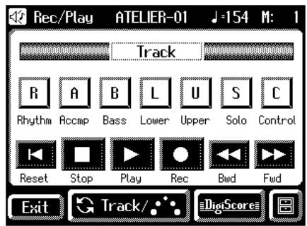 ROLAND AT-80SL - Touch on the Main screen. - 1