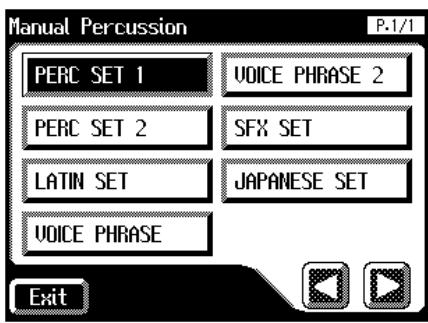 ROLAND AT-80SL - Press the [Manual Perc] button (indicator lights). - 2
